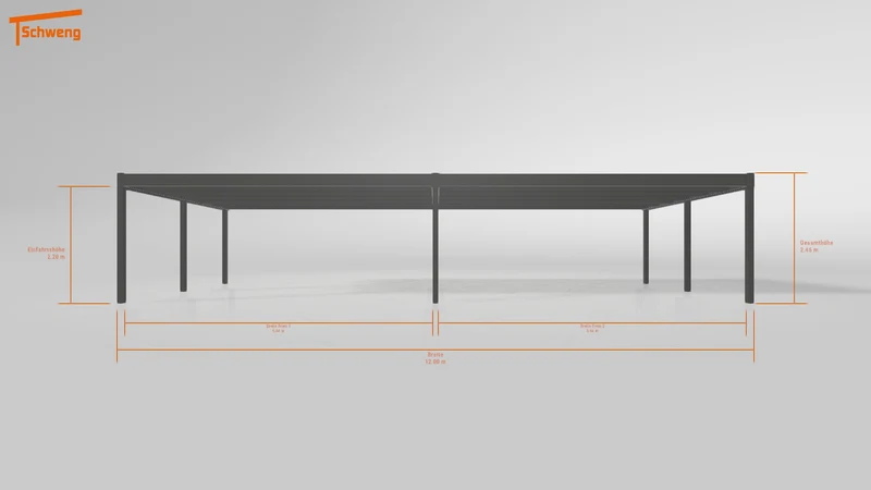 #DE Schweng Flachdachcarport C600 (ID pbjy8z)