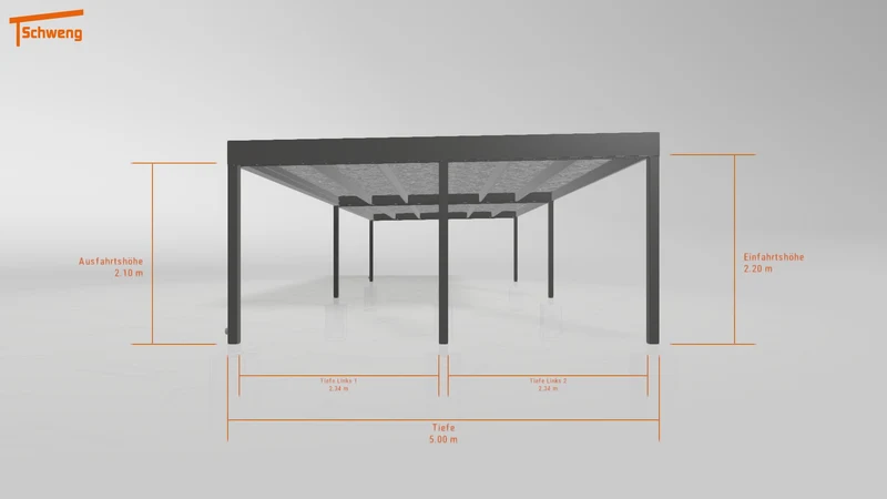 #DE Schweng Flachdachcarport C600 (ID pbjy8z)