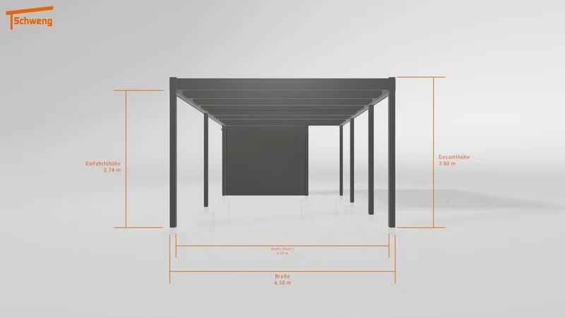 #DE Schweng Flachdachcarport C600 (ID jj9vz8) #MTG