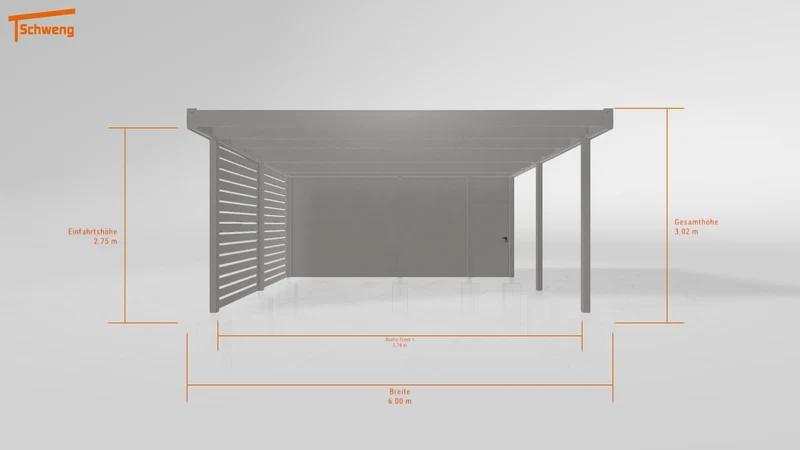 #DE Schweng Flachdachcarport C600 (ID qdw5j8) #MTG