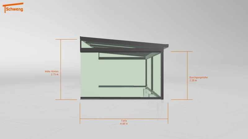 #DE Schweng Terrassenüberdachung S400 (ID mj9jkg)