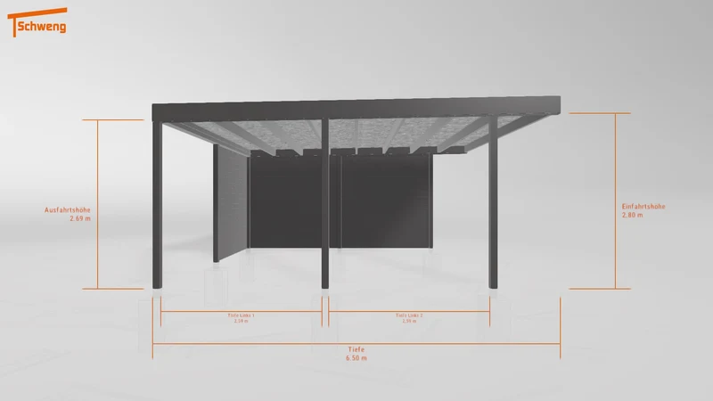 #DE Schweng Flachdachcarport C600+ (ID 335395) #MTG