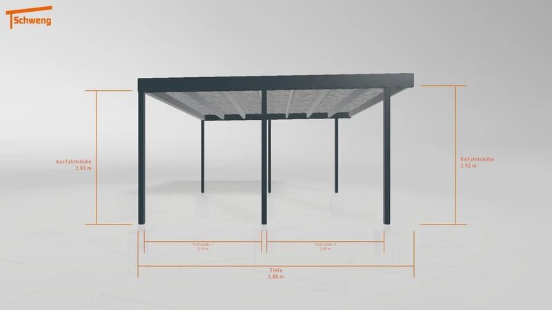#DE Schweng Flachdachcarport C600+ (ID rj8jdz) #MTG