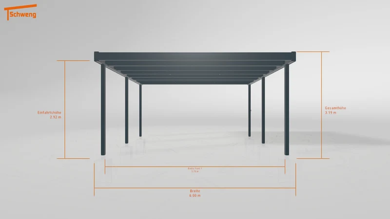 #DE Schweng Flachdachcarport C600+ (ID k242mg) #MTG
