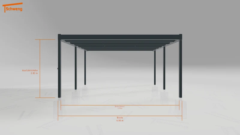 #DE Schweng Flachdachcarport C600+ (ID k242mg) #MTG