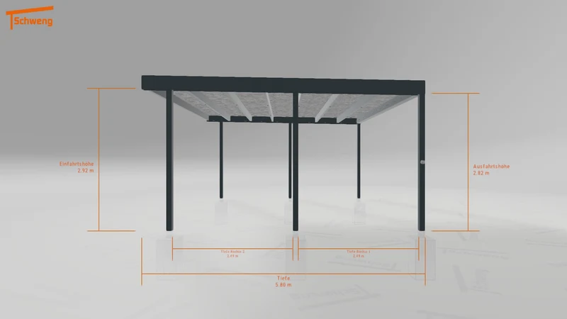 #DE Schweng Flachdachcarport C600+ (ID k242mg) #MTG