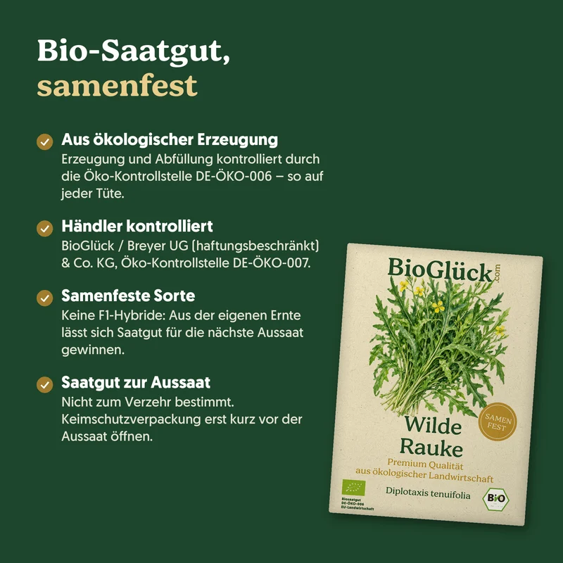 Bio-Wilde Rauke – Samenfestes Bio-Saatgut