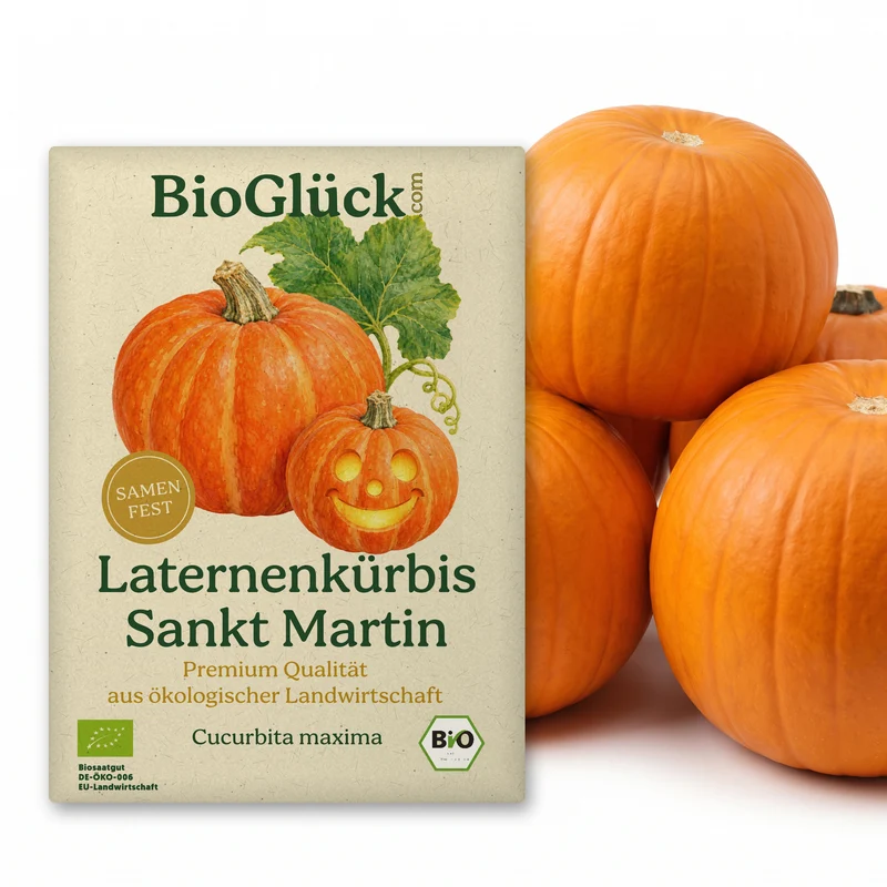 Bio-Laternenkürbis 'Sankt Martin' – Samenfestes Bio-Saatgut