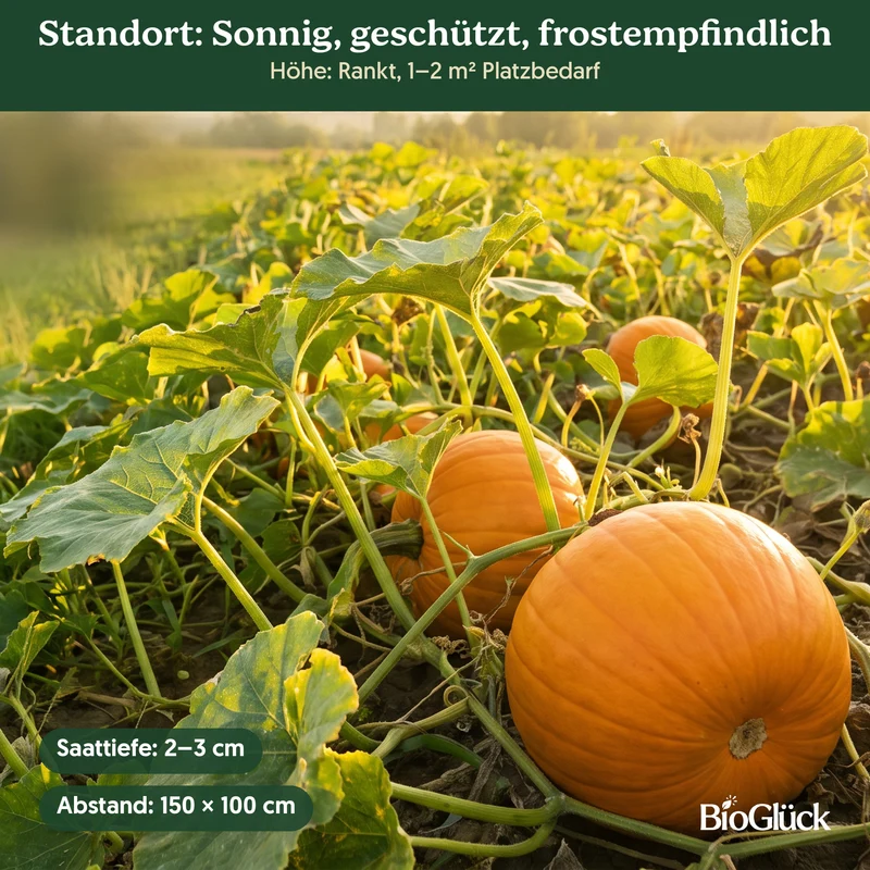 Bio-Laternenkürbis 'Sankt Martin' – Samenfestes Bio-Saatgut