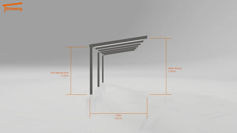 #DE Schweng Pultdachcarport S350 (ID 2qy2nr)