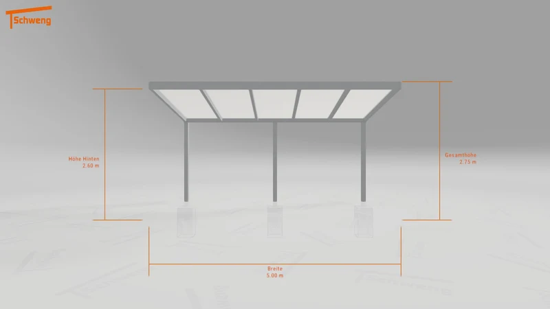 #DE Schweng Pultdachcarport S350 (ID qdxpg4)