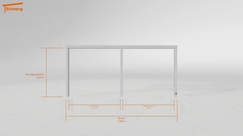 #DE Schweng Pultdachcarport S350 (ID 427r4m)