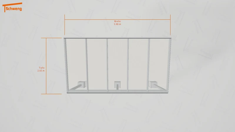 #DE Schweng Pultdachcarport S350 (ID 427r4m)