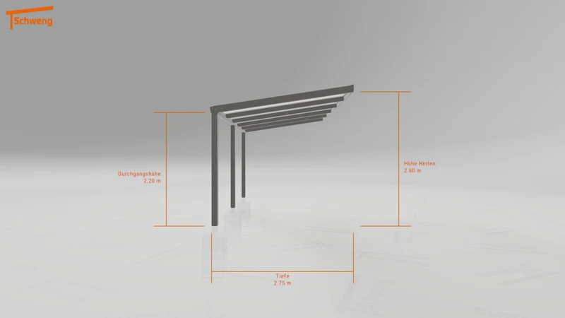 #DE Schweng Pultdachcarport S350 (ID rj82pm)