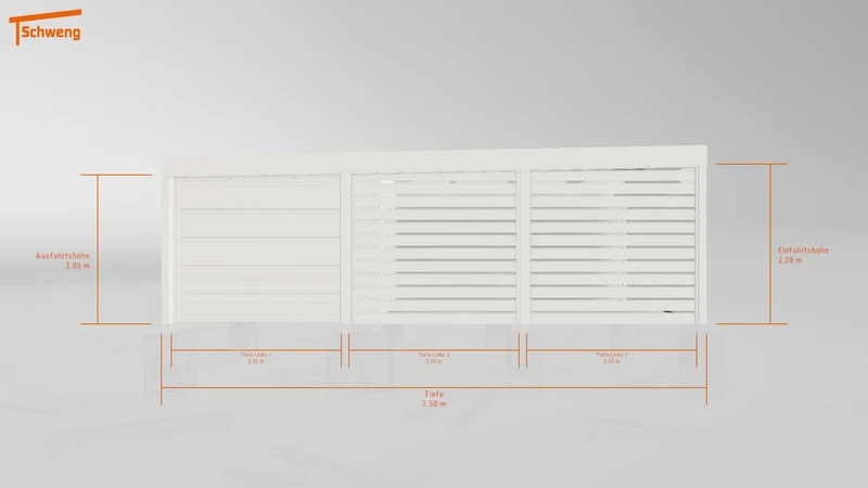 #DE Schweng Flachdachcarport C600 (ID pb7gx3) #MTG