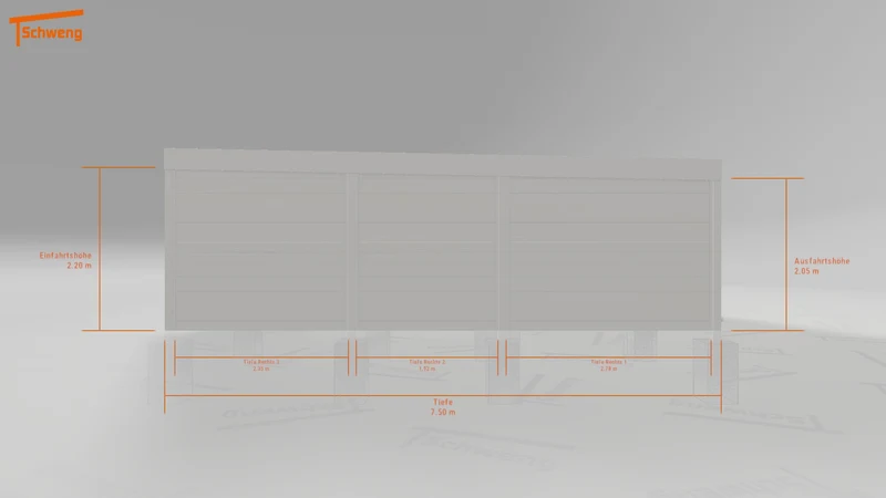 #DE Schweng Flachdachcarport C600 (ID pb7gx3) #MTG