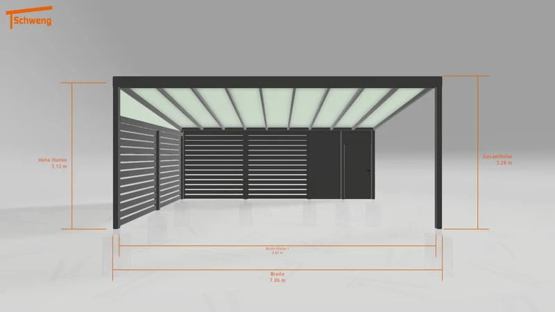 #DE Schweng Pultdachcarport S400 (ID mj9yd5) #MTG