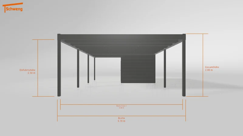 #DE Schweng Flachdachcarport C600 (ID k2427k) #MTG