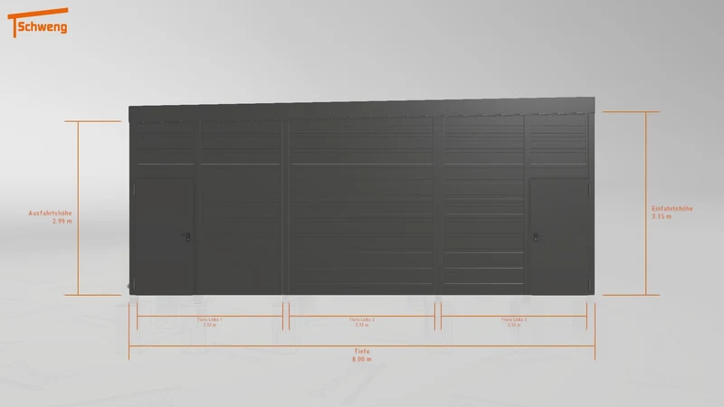 #DE Schweng Flachdachcarport C600 (ID ygnby8) #MTG