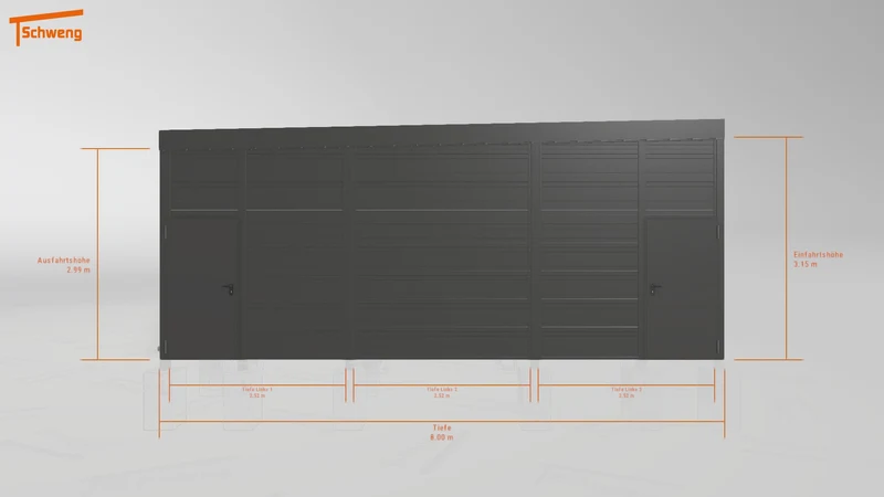 #DE Schweng Flachdachcarport C600 (ID v4rw23) #MTG