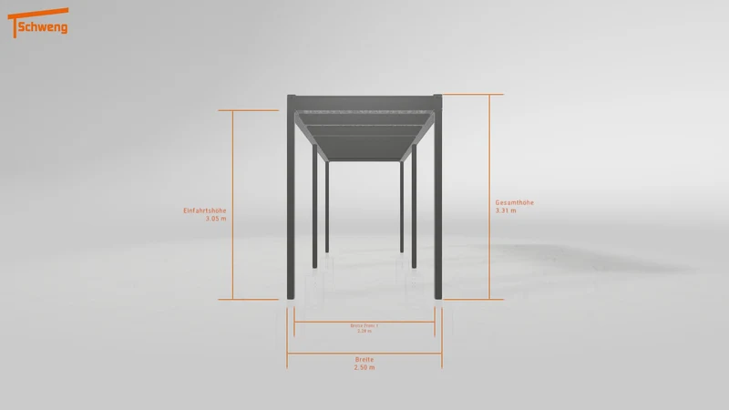 #DE Schweng Flachdachcarport C600 (ID 85bnz7) #MTG