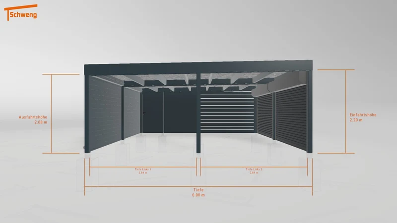 #DE Schweng Flachdachcarport C600+ (ID w3nzmv) #MTG