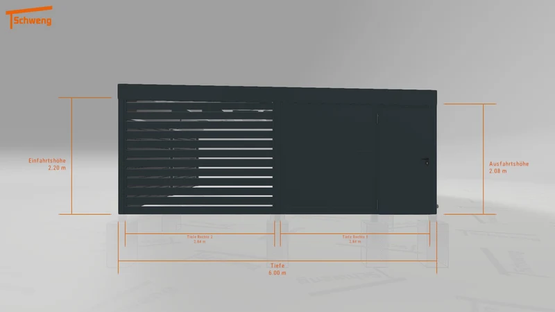 #DE Schweng Flachdachcarport C600+ (ID w3nzmv) #MTG
