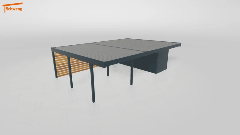 #DE Schweng Flachdachcarport C600+ (ID zb2bmd) #MTG