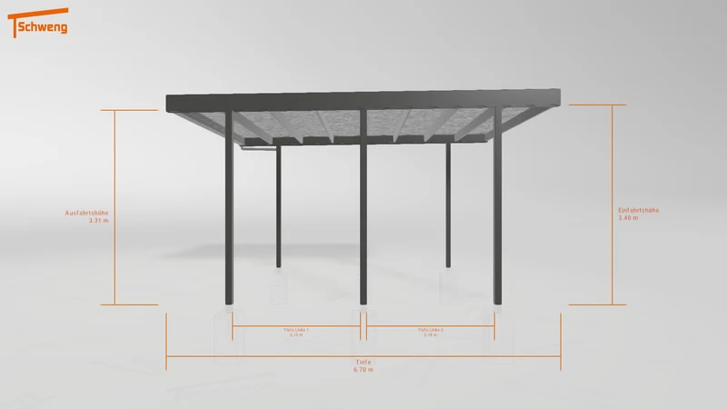 #DE Schweng Flachdachcarport C600 (ID x7p7wb) #MTG