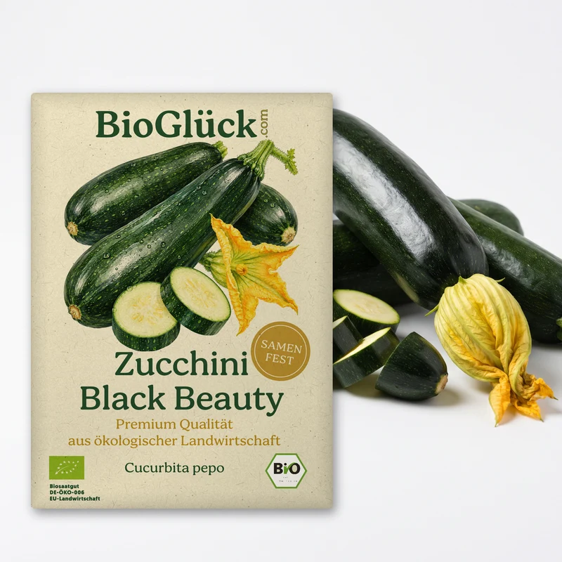 Bio-Zucchini 'Black Beauty' – Samenfestes Bio-Saatgut