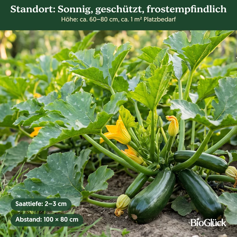 Bio-Zucchini 'Black Beauty' – Samenfestes Bio-Saatgut