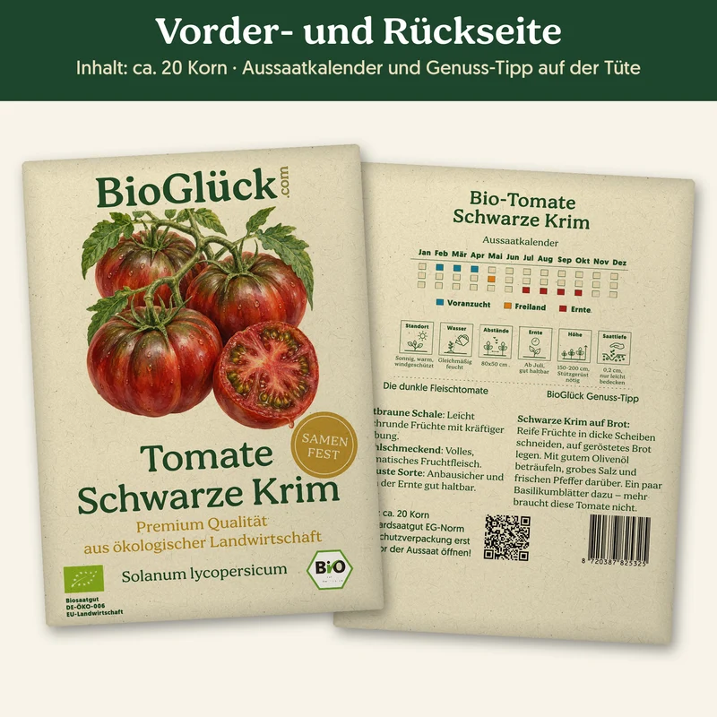 Bio-Tomate 'Schwarze Krim' – Samenfestes Bio-Saatgut