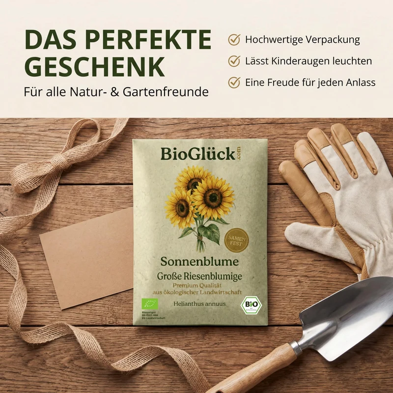 Bio-Sonnenblume 'Riesenblumig' – Samenfestes Bio-Saatgut