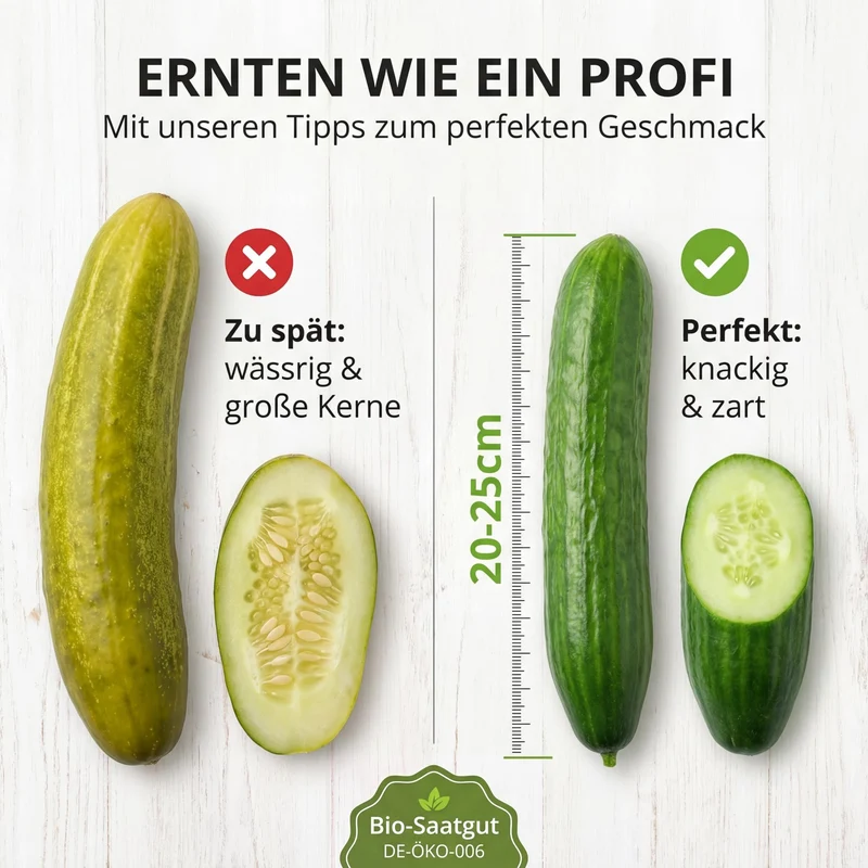Bio-Salatgurke 'Sonja' – Samenfestes Bio-Saatgut