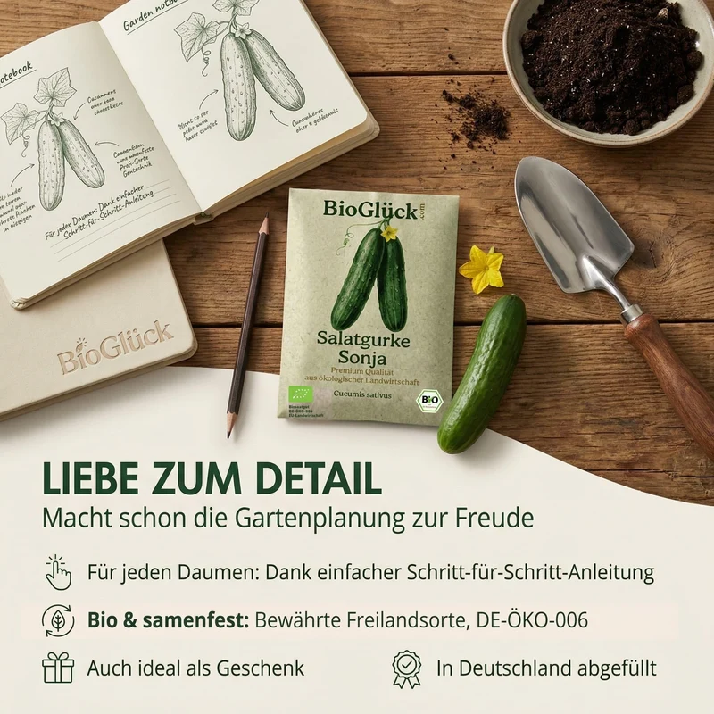 Bio-Salatgurke 'Sonja' – Samenfestes Bio-Saatgut