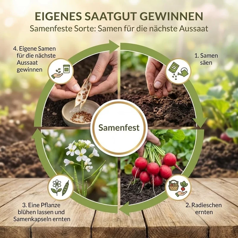 Bio-Radieschen 'Riesenbutter' – Samenfestes Bio-Saatgut