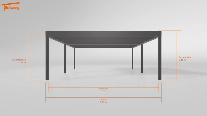 #DE Schweng Flachdachcarport C600+ (ID zb2bn5)