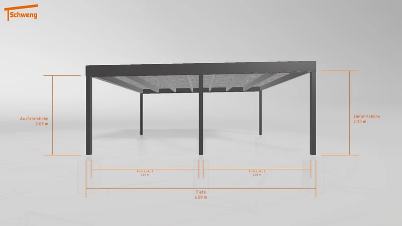#DE Schweng Flachdachcarport C600+ (ID zb2bn5)