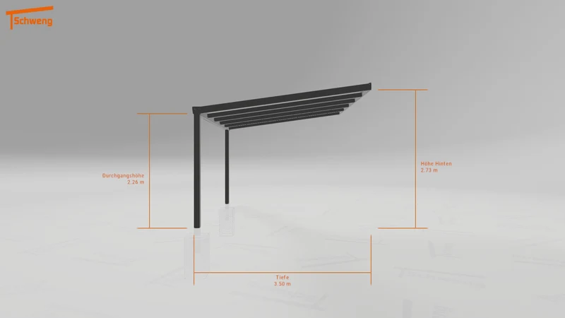 #DE Schweng Terrassenüberdachung S400 (ID w3b3wj)