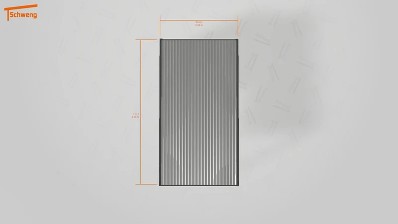 #DE Schweng Flachdachcarport C600 (ID 8525wq)