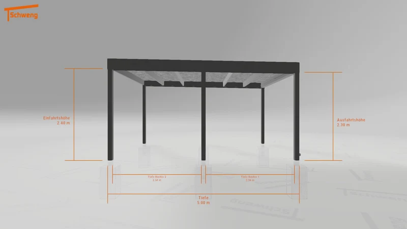 #AT Schweng Flachdachcarport C600 (ID ygvq7v) #MTG