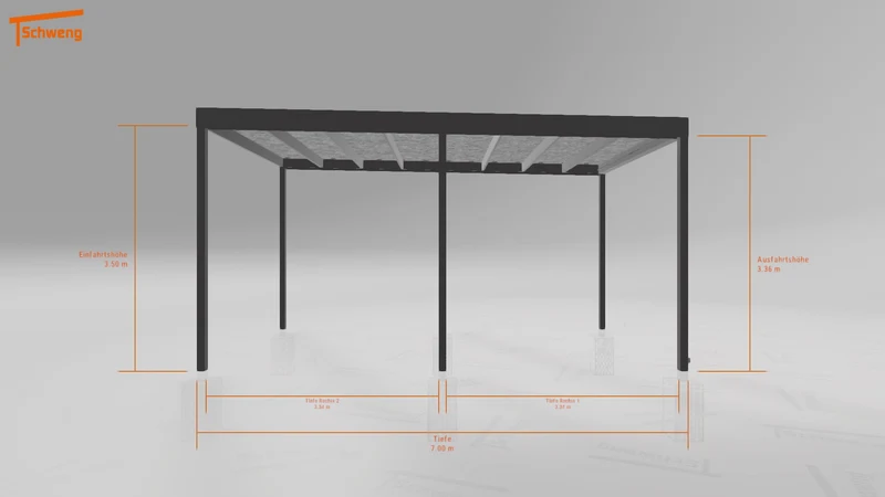 #DE Schweng Flachdachcarport C600 (ID zb2bzz) #MTG