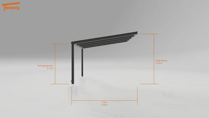 #DE Schweng Terrassenüberdachung S350 (ID qdxddp)