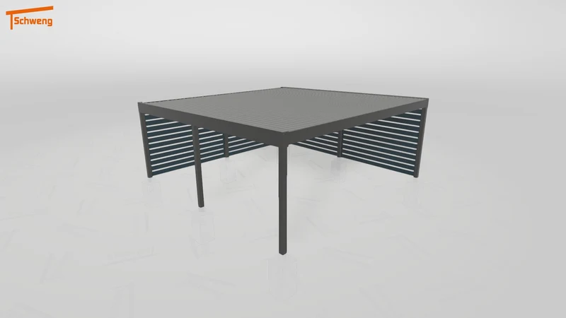 #DE Schweng Flachdachcarport C600+ (ID 85253r)
