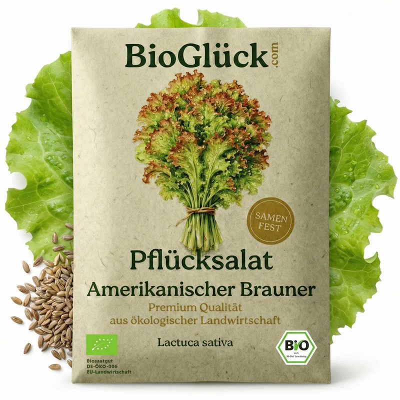 Bio-Pflücksalat 'Amerikanischer Brauner' – Samenfestes Bio-Saatgut