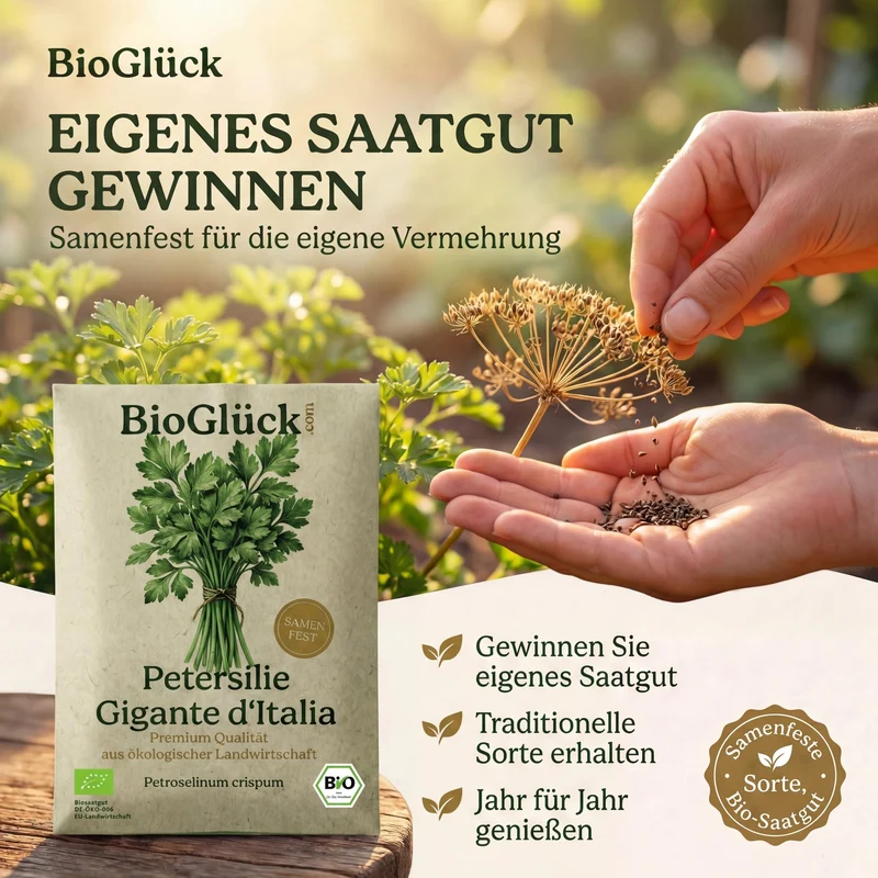 Bio-Petersilie 'Gigante d’Italia' – Samenfestes Bio-Saatgut