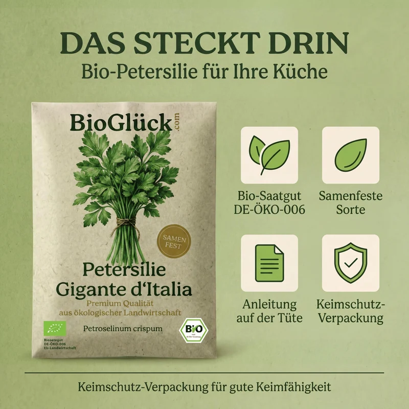 Bio-Petersilie 'Gigante d’Italia' – Samenfestes Bio-Saatgut