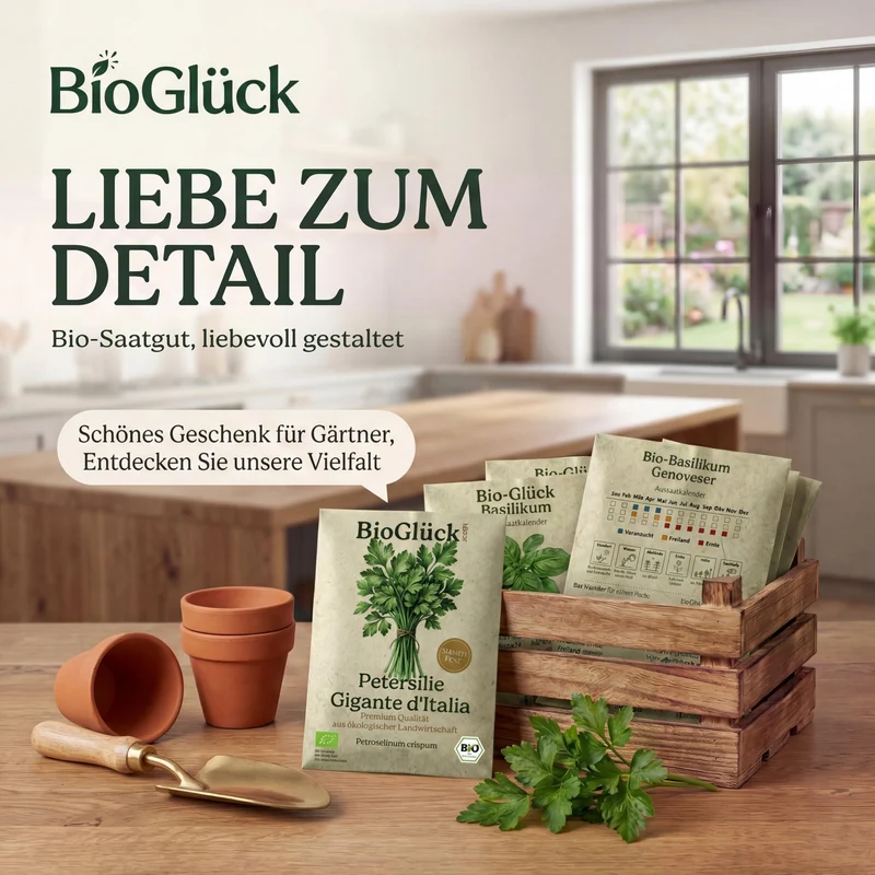 Bio-Petersilie 'Gigante d’Italia' – Samenfestes Bio-Saatgut