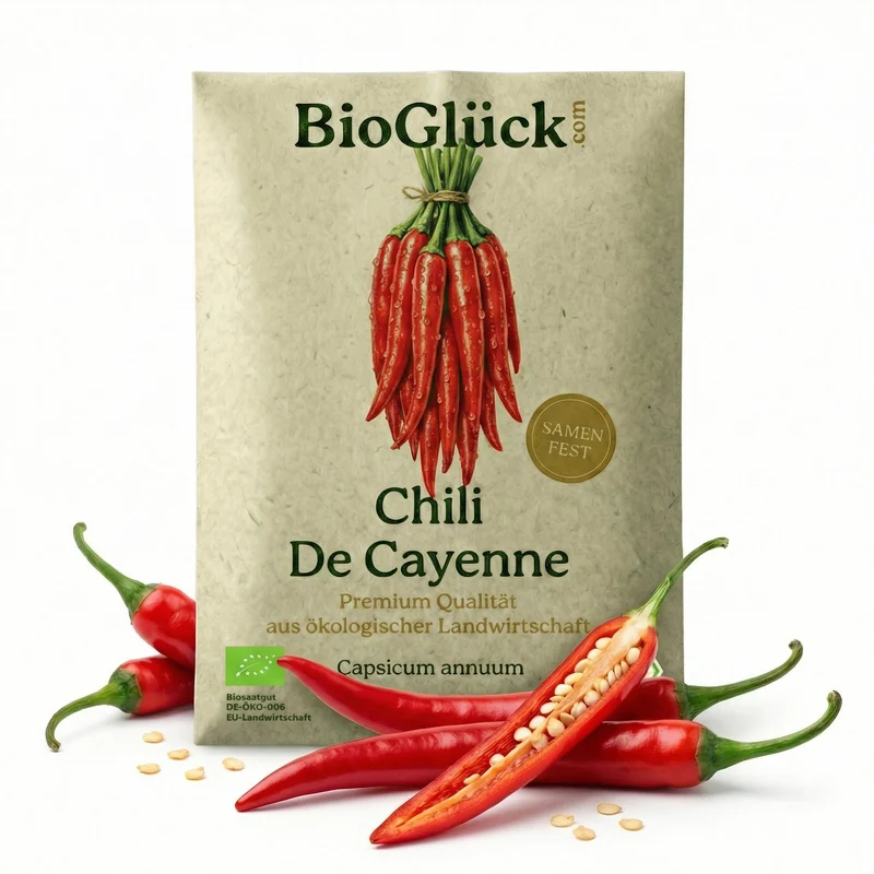 Bio-Chili 'De Cayenne' – Samenfestes Bio-Saatgut