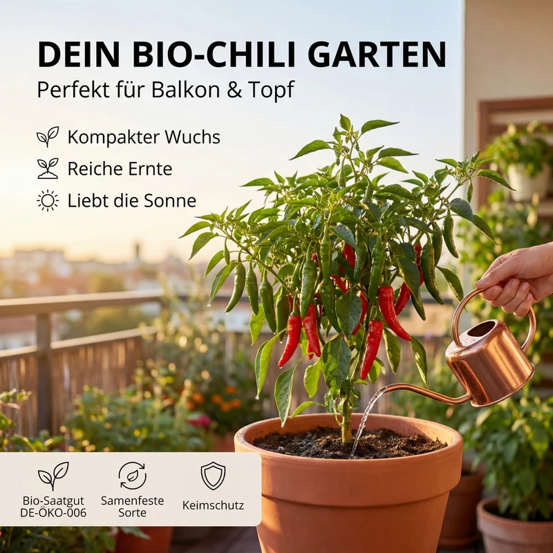 Bio-Chili 'De Cayenne' – Samenfestes Bio-Saatgut